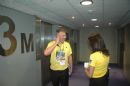 Cheery staff at the event
